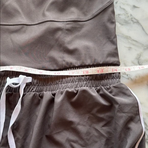 Fabletics Sport Short Onesie Charcoal Romper Women’s size Medium. - Picture 10 of 16